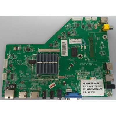 JUC7.820.00125142, HLS51B-IM, HLS51B-IM+MMH, PREMIER PR 50W6, Main board, Ana kart JUC7.820.00125142, HLS51B-IM, HLS51B-IM+MMH, PREMIER PR 50W6, Main board, Ana kart