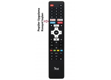 Next Google Android TV, Netflix, YouTube, Prime Video ve Google Play Tuşlu LCD/LED/Android TV Kumandası Next Google Android TV, Netflix, YouTube, Prime Video ve Google Play Tuşlu LCD/LED/Android TV Kumandası
