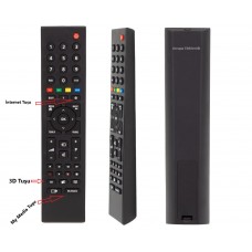 Arçelik, Beko, Grundig 3D / My Media / internet tuşlu LCD/LED TV kumandası 