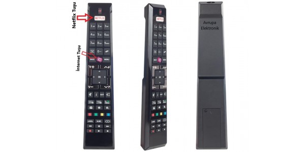 Vestel, Regal, SEG, Finlux, Nexon, internet ve Netflix tuşlu LED/LCD TV kumandası