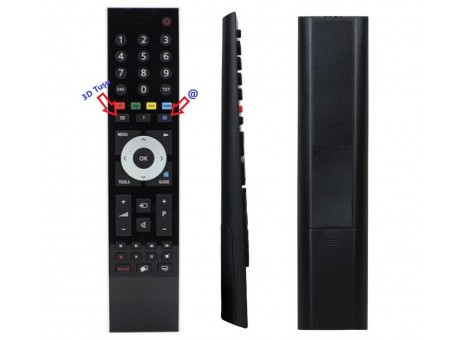 Arçelik, Beko, Grundig 3D ve internet tuşlu, gri göbekli TV kumandası Arçelik, Beko, Grundig 3D ve internet tuşlu, gri göbekli TV kumandası