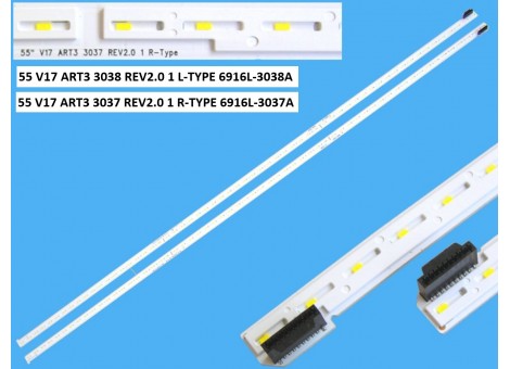 LG 55SJ800V - 55SJ810V - 55UJ750V - 55SK7900PLA LED Bar - 2 Parça Takım LG 55SJ800V - 55SJ810V - 55UJ750V - 55SK7900PLA LED Bar - 2 Parça Takım