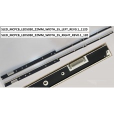 SAMSUNG UE55D7000 - UE55D7090LS - UE55D8000LS - UE55D8090 LED Bar - 2 Parça Set