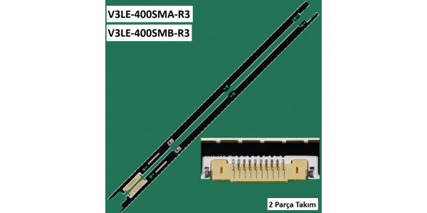 SAMSUNG UE40F7000SL - UE40F8000SL TV LED Bar - 2 Parça Set - V3LE-400SMA-R3 - V3LE-400SMB-R3