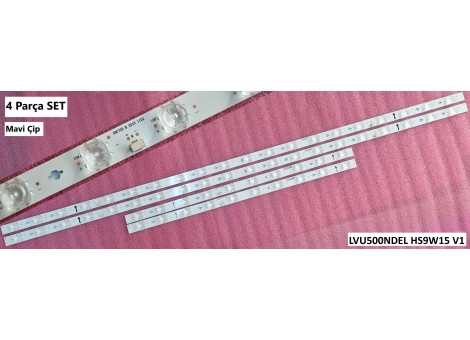 TCL 50C725 LED Bar - 4 Parça Set - Mavi Çip