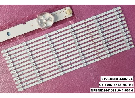 AXEN AX55LEDA88/0227 - SUNNY SN55LEDA88 - SN55LEDA38 LED Bar Takımı - 12 Parça