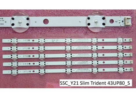 LG 43UP77006LB, 43NANO756PA TV LED Bar, 5 Parça set